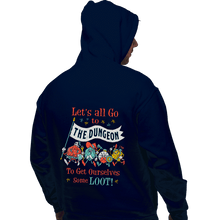 Load image into Gallery viewer, Shirts Pullover Hoodies, Unisex / Small / Navy Let's Go