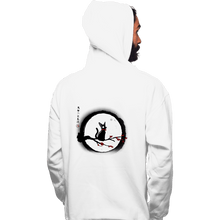 Load image into Gallery viewer, Shirts Pullover Hoodies, Unisex / Small / White Jiji Under The Moon