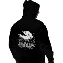 Load image into Gallery viewer, Shirts Pullover Hoodies, Unisex / Small / Black Dolphins
