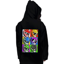 Load image into Gallery viewer, Shirts Zippered Hoodies, Unisex / Small / Black Pop Art Power Rangers