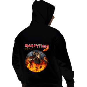 Daily_Deal_Shirts Pullover Hoodies, Unisex / Small / Black Iron Python