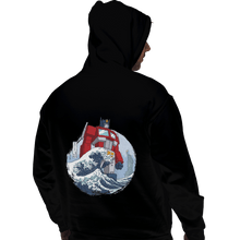 Load image into Gallery viewer, Shirts Zippered Hoodies, Unisex / Small / Black Wave Optimus
