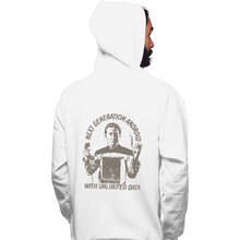 Load image into Gallery viewer, Shirts Pullover Hoodies, Unisex / Small / White Data Plan