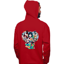Load image into Gallery viewer, Shirts Pullover Hoodies, Unisex / Small / Red Final Heaven Maid Cafe