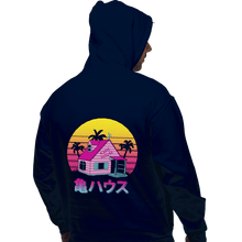 Load image into Gallery viewer, Shirts Pullover Hoodies, Unisex / Small / Navy Retro Kame House