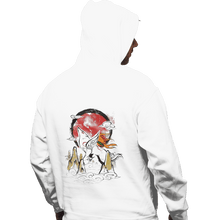 Load image into Gallery viewer, Shirts Pullover Hoodies, Unisex / Small / White Okami Ink