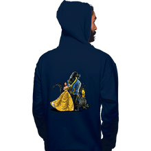 Load image into Gallery viewer, Secret_Shirts Pullover Hoodies, Unisex / Small / Navy Beauty And The Alien