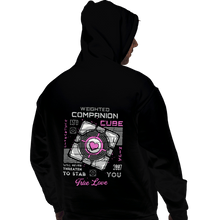 Load image into Gallery viewer, Secret_Shirts Pullover Hoodies, Unisex / Small / Black Companion Cube