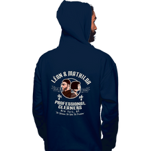 Load image into Gallery viewer, Secret_Shirts Pullover Hoodies, Unisex / Small / Navy Leon Mathilda Professional Cleaners
