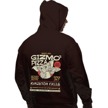 Load image into Gallery viewer, Shirts Pullover Hoodies, Unisex / Small / Dark Chocolate Gizmo's Pizza