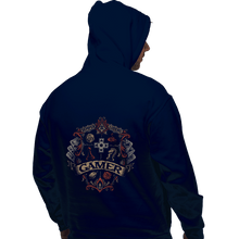Load image into Gallery viewer, Shirts Pullover Hoodies, Unisex / Small / Navy Gamer Crest