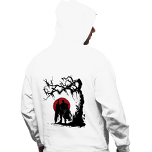Load image into Gallery viewer, Shirts Pullover Hoodies, Unisex / Small / White Black Swordsman Under The Sun