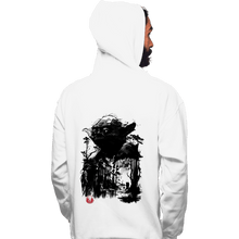 Load image into Gallery viewer, Daily_Deal_Shirts Pullover Hoodies, Unisex / Small / White The Master In The Swamp Sumi-e