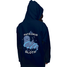 Load image into Gallery viewer, Shirts Pullover Hoodies, Unisex / Small / Navy Sloth Patronus