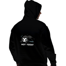 Load image into Gallery viewer, Shirts Pullover Hoodies, Unisex / Small / Black Not Today Death