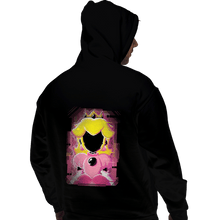 Load image into Gallery viewer, Shirts Pullover Hoodies, Unisex / Small / Black Peach Glitch