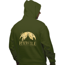 Load image into Gallery viewer, Shirts Pullover Hoodies, Unisex / Small / Military Green Hyrule Tourist