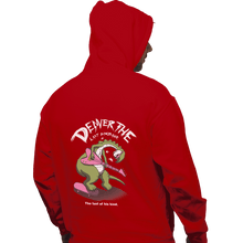 Load image into Gallery viewer, Shirts Pullover Hoodies, Unisex / Small / Red Last Dinosaur Vs The World