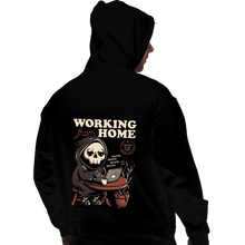 Load image into Gallery viewer, Shirts Pullover Hoodies, Unisex / Small / Black Working From Home
