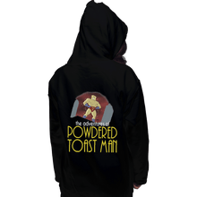 Load image into Gallery viewer, Shirts Zippered Hoodies, Unisex / Small / Black Powdered Toast Man
