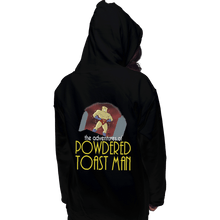 Load image into Gallery viewer, Shirts Zippered Hoodies, Unisex / Small / Black Powdered Toast Man