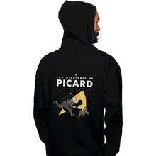 Load image into Gallery viewer, Shirts Zippered Hoodies, Unisex / Small / Black Les Aventures De Picard