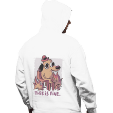 Load image into Gallery viewer, Shirts Pullover Hoodies, Unisex / Small / White This Is Fine