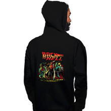 Load image into Gallery viewer, Secret_Shirts Pullover Hoodies, Unisex / Small / Black Back To Hell
