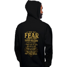 Load image into Gallery viewer, Daily_Deal_Shirts Pullover Hoodies, Unisex / Small / Black Fear Is The Mind-Killer