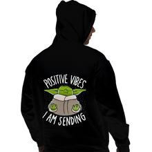 Load image into Gallery viewer, Daily_Deal_Shirts Pullover Hoodies, Unisex / Small / Black Positive Vibes