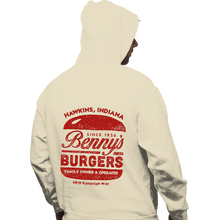 Load image into Gallery viewer, Shirts Pullover Hoodies, Unisex / Small / Sand Benny's Burgers
