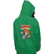 Load image into Gallery viewer, Shirts Zippered Hoodies, Unisex / Small / Irish Green Street Mutant Ninja Sharks