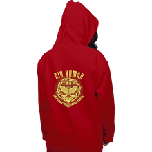Load image into Gallery viewer, Shirts Pullover Hoodies, Unisex / Small / Red Air Is Peaceful