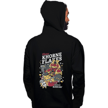 Load image into Gallery viewer, Shirts Zippered Hoodies, Unisex / Small / Black Chaos Khorne Flakes