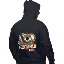 Load image into Gallery viewer, Shirts Pullover Hoodies, Unisex / Small / Dark Heather 100% Koalified