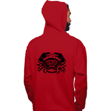 Load image into Gallery viewer, Daily_Deal_Shirts Pullover Hoodies, Unisex / Small / Red Daemon's Smoked Crab