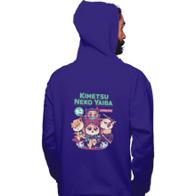 Load image into Gallery viewer, Shirts Zippered Hoodies, Unisex / Small / Violet Kimetsu Neko Yaiba