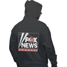 Load image into Gallery viewer, Shirts Pullover Hoodies, Unisex / Small / Charcoal Faux News