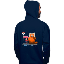 Load image into Gallery viewer, Daily_Deal_Shirts Pullover Hoodies, Unisex / Small / Navy Panda Bus Stop