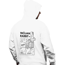 Load image into Gallery viewer, Secret_Shirts Pullover Hoodies, Unisex / Small / White The Trojan Rabbit