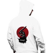 Load image into Gallery viewer, Shirts Pullover Hoodies, Unisex / Small / White Red Sun Swordsman