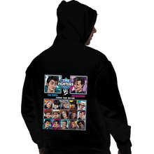 Load image into Gallery viewer, Daily_Deal_Shirts Pullover Hoodies, Unisex / Small / Black Time Fighters 10th vs 11th