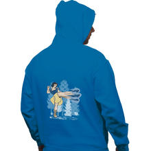 Load image into Gallery viewer, Shirts Zippered Hoodies, Unisex / Small / Royal Blue Chun White