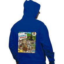 Load image into Gallery viewer, Daily_Deal_Shirts Pullover Hoodies, Unisex / Small / Royal Blue Where's Arthur