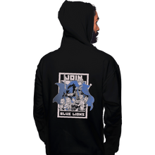 Load image into Gallery viewer, Shirts Zippered Hoodies, Unisex / Small / Black Join Blue Lions