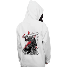 Load image into Gallery viewer, Daily_Deal_Shirts Pullover Hoodies, Unisex / Small / White Lone Swordsman sumi-e
