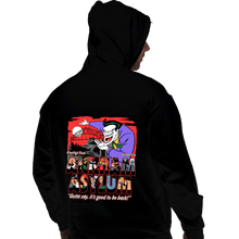 Load image into Gallery viewer, Daily_Deal_Shirts Pullover Hoodies, Unisex / Small / Black Greetings From The Asylum