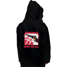 Load image into Gallery viewer, Shirts Zippered Hoodies, Unisex / Small / Black Hunt Em All