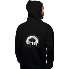 Load image into Gallery viewer, Shirts Pullover Hoodies, Unisex / Small / Black Moonlight Walking