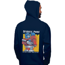 Load image into Gallery viewer, Shirts Pullover Hoodies, Unisex / Small / Navy Optimistic Prime